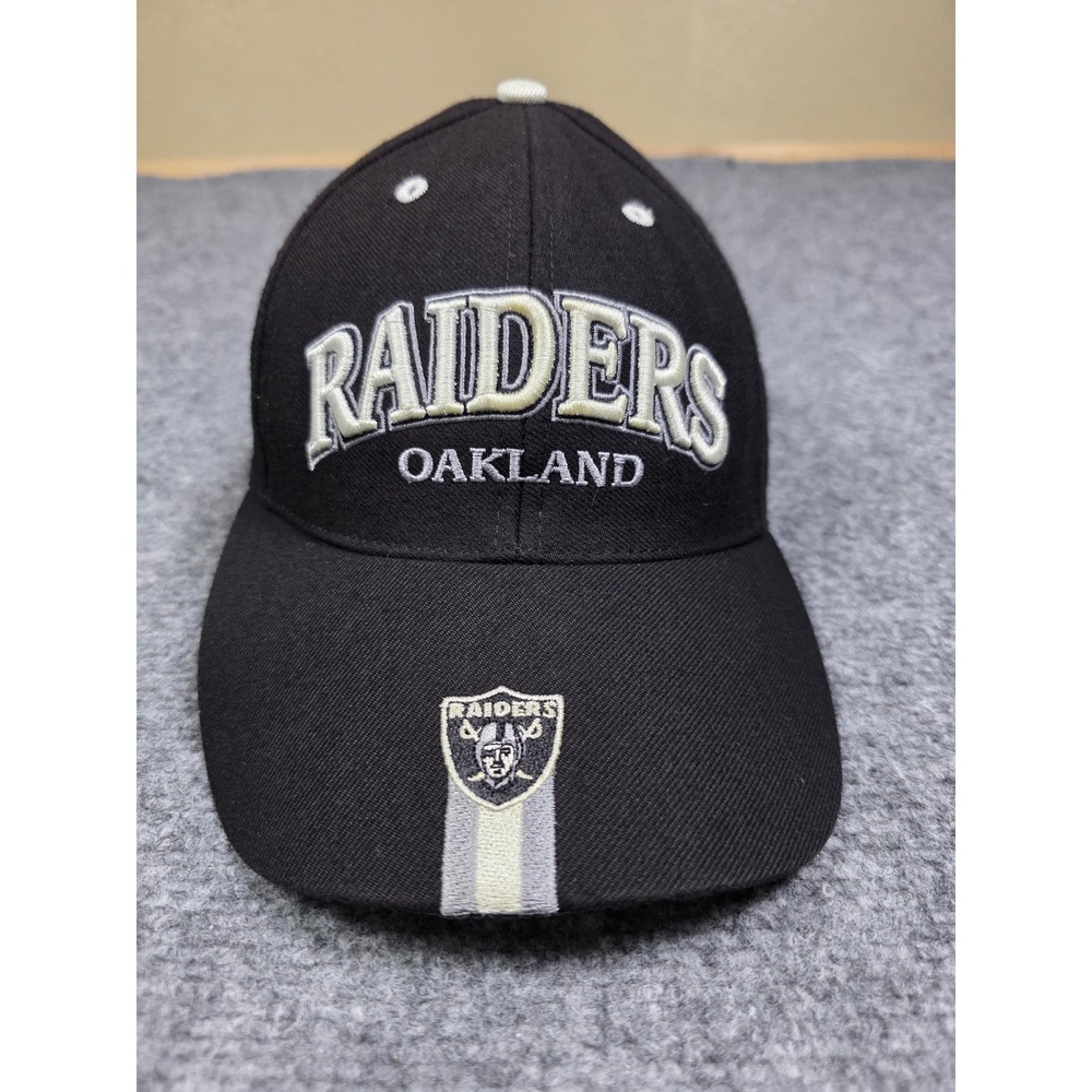 Vintage Oakland Raiders Hat Twins Enterprise OSFA Black Wool Blend NFL Cap
